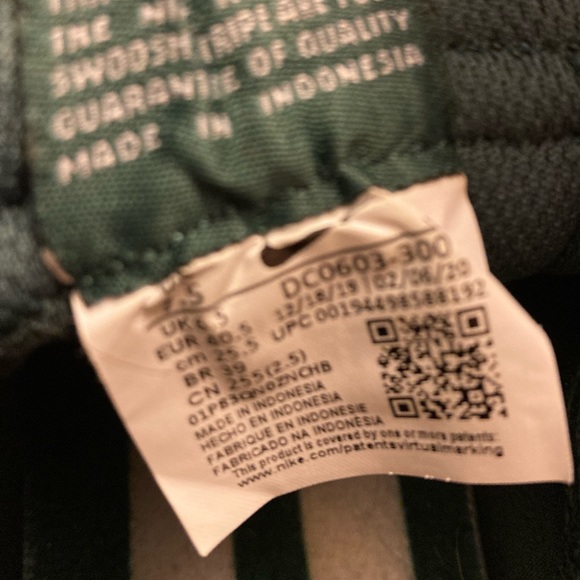 Nike SB Blazer Low GT Green Gum - M7.5/W9 - Picture 5 of 6